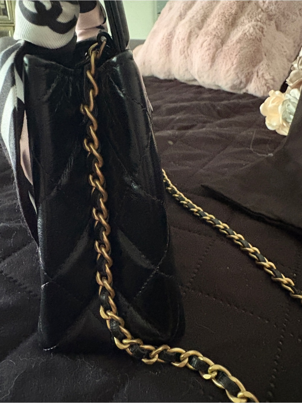 CHANEL Nano Vintage Chanel Quilted Lambskin Kelly Top Handle Bag - Picture 9 of 9